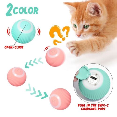 Smart Automatic Rolling Ball Cat Dog Pet Electric Self-Moving Interactive Toy